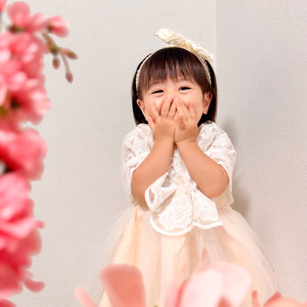 Dusty Pink Tulleドレス