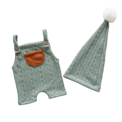 Crochet greenロンパース2点セット