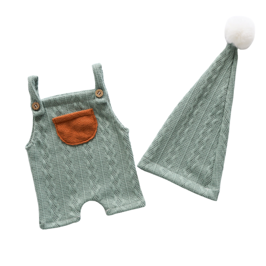 Crochet greenロンパース2点セット