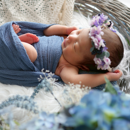 Blue Hydrangeaスワッグリースセット