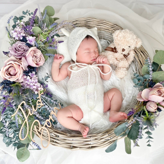 Rose violet eucalyptusスワッグリースセット