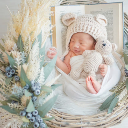 WhiteGreen with Pampas glassスワッグリースセット